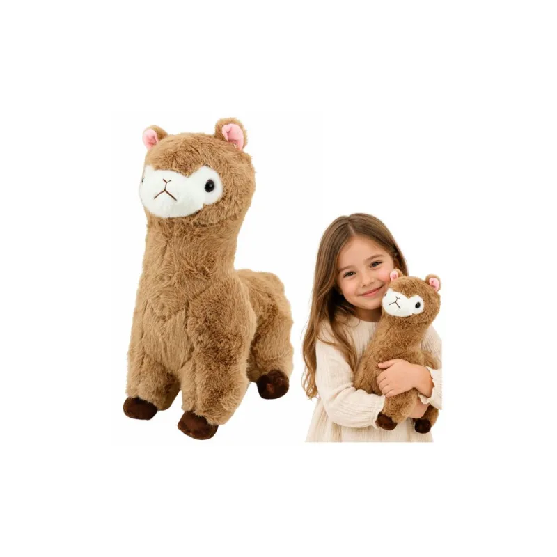Pliušinė alpaka 38 cm, smėlio spalvos · 1
