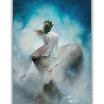 Reprodukcija „Žvaigždžių beklausiant“, Karl Wilhelm Diefenbach