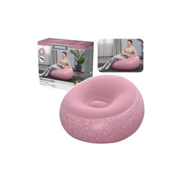 Pripučiamas fotelis Inflate A Chair Bestway 75155, rožinis