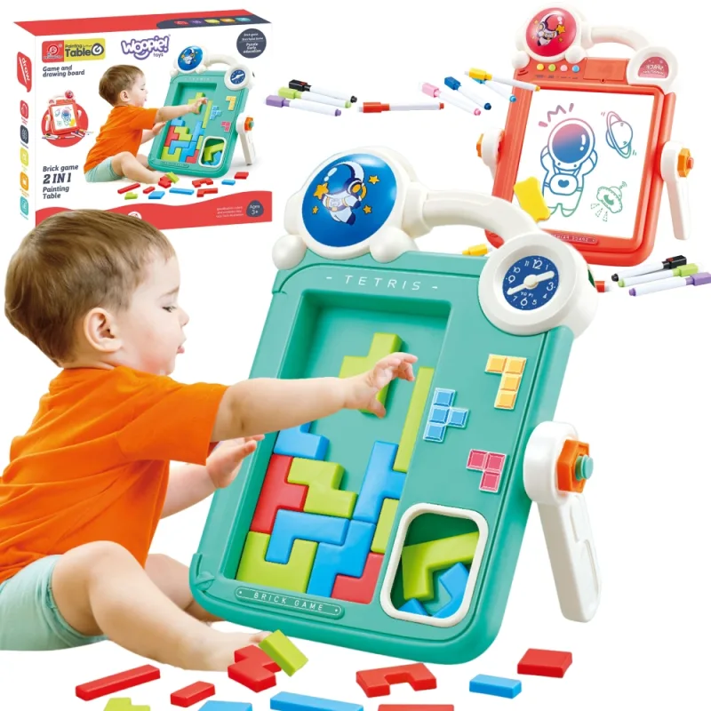 Dvipusė piešimo lenta - Tetris žaidimas WOOPIE 2in1 · 1