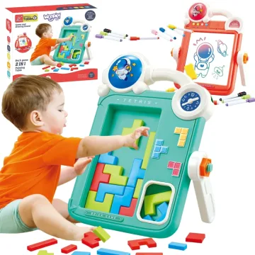 Dvipusė piešimo lenta - Tetris žaidimas WOOPIE 2in1