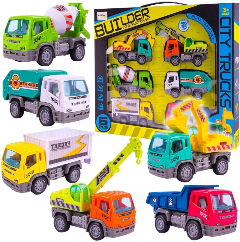 Žaislinis statybinių automobilių rinkinys