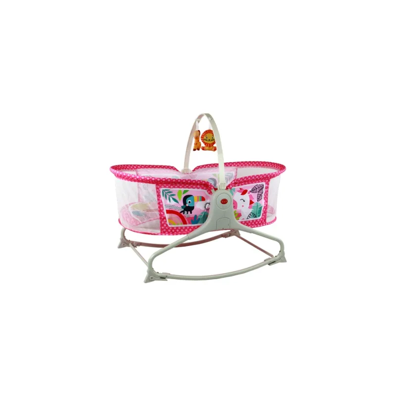 Daugiafunkcinė lova Rocker 2in1 Vaikiškas kilimėlis Sounds Vibrations Pink · 3