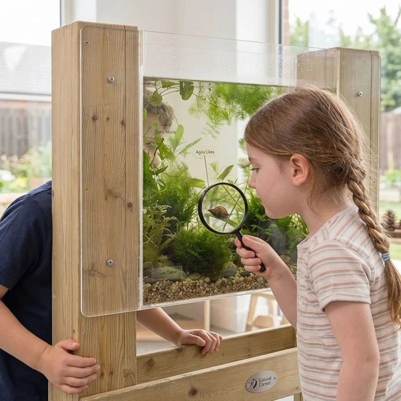 Medinė lenta žuvims ir augalams stebėti CLASSIC WORLD EDU · 3