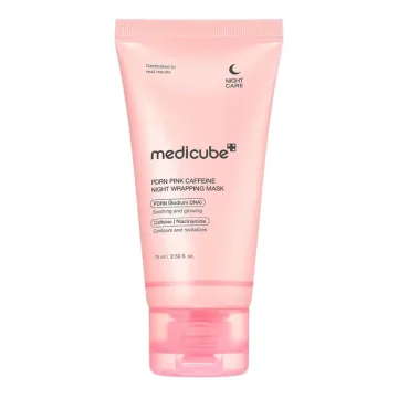 PDRN Pink Caffeine Night Wrapping Mask – naktinė nulupama kaukė su PDRN ir kofeinu, 75 ml.
