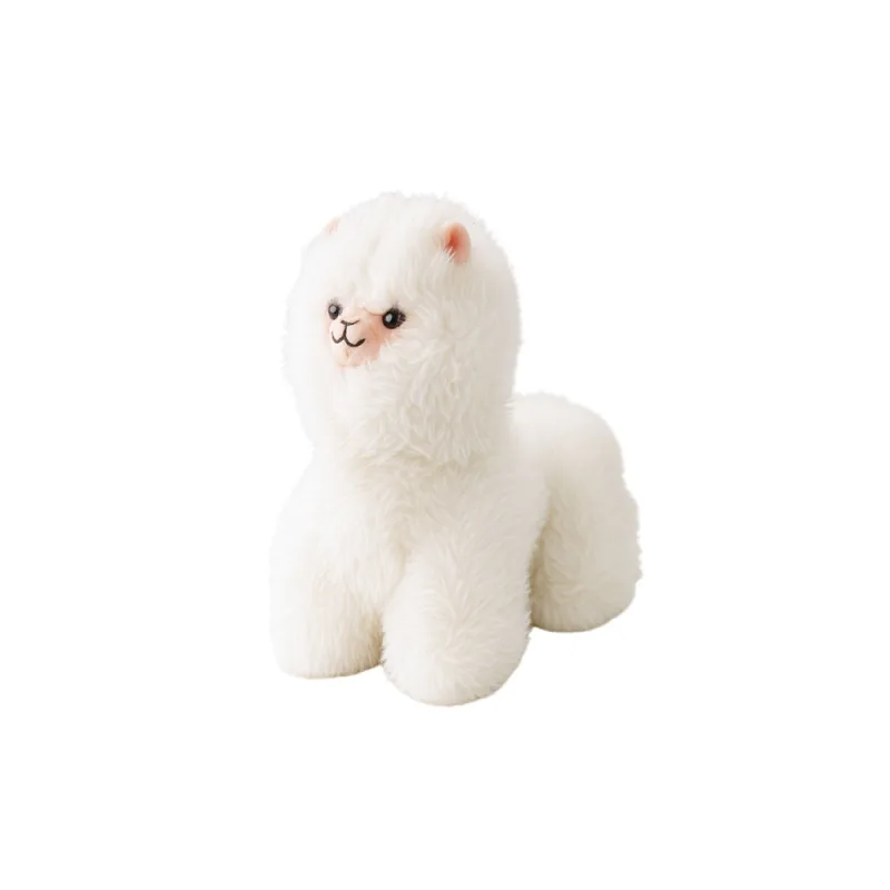 Pliušinė lama 40 cm, balta · 1