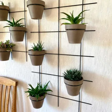 Vertikalus Kabinamas Sieninis Augalų Vazonų Laikiklis
