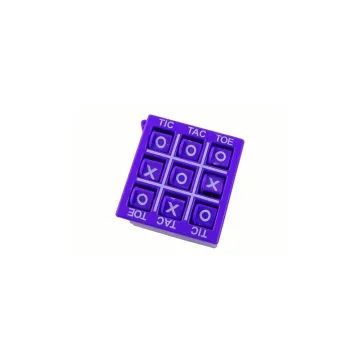 "Tic Tac Toe" žaidimas 4,5 cm violetinės spalvos