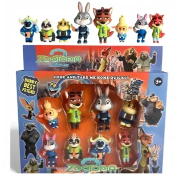 Zootopia figūrėlių rinkinys 8vnt