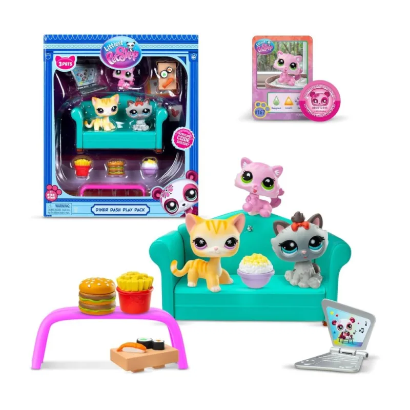Kačiukų figūrėlių rinkinys Littlest Pet Shop Bobblin' Cats · 1