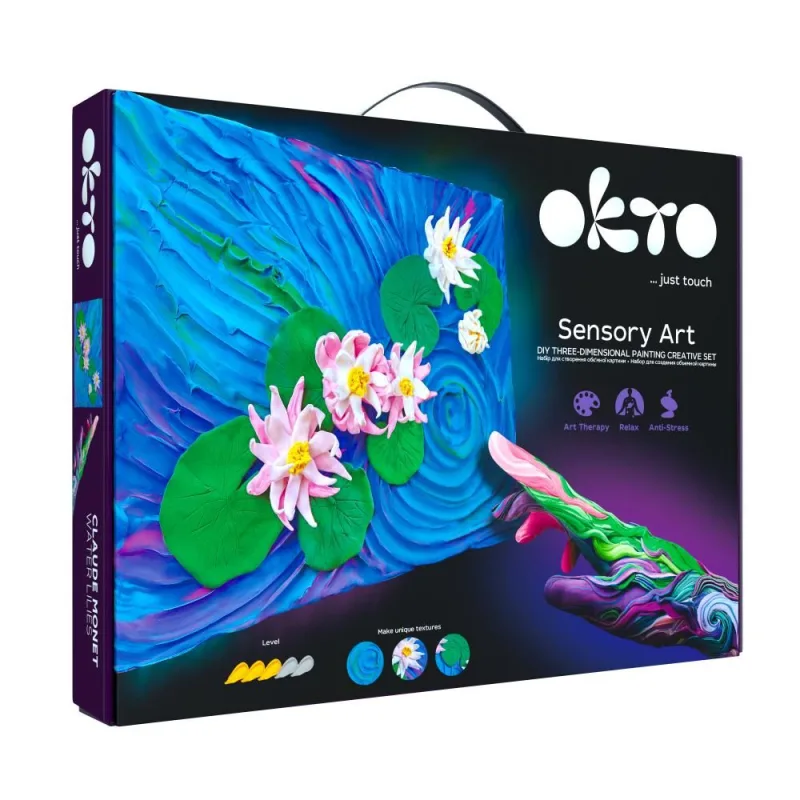 Kūrybinis rinkinys Modelino rinkinys - 3D tapyba Water lillies (30*40 cm) · 1
