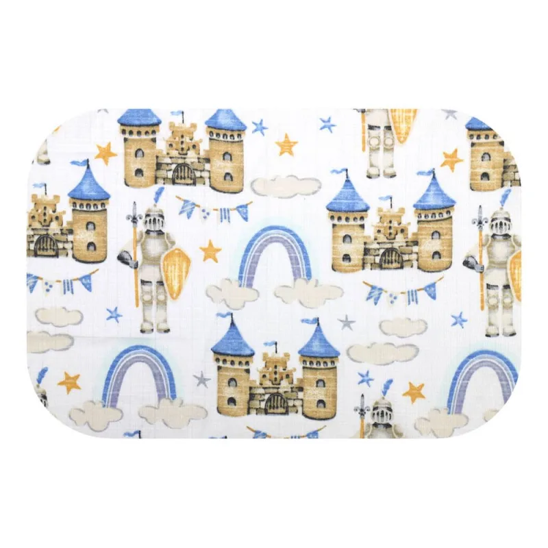 Sauskelnės - 3766 - TETRA PRINT - EGA - CASLE - BLUE - dydis 70x80 cm · 1