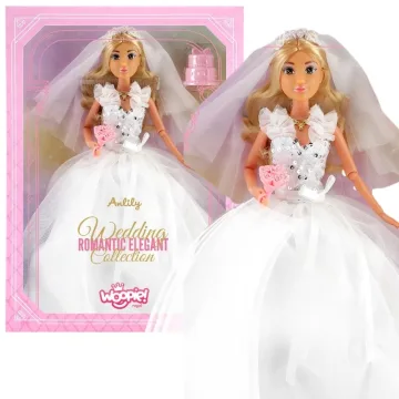 Lėlė Lily 30 cm nuotakos vestuvinė suknelė WOOPIE ROYAL + Priedai