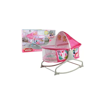 Daugiafunkcinė lova Rocker 2in1 Vaikiškas kilimėlis Sounds Vibrations Pink