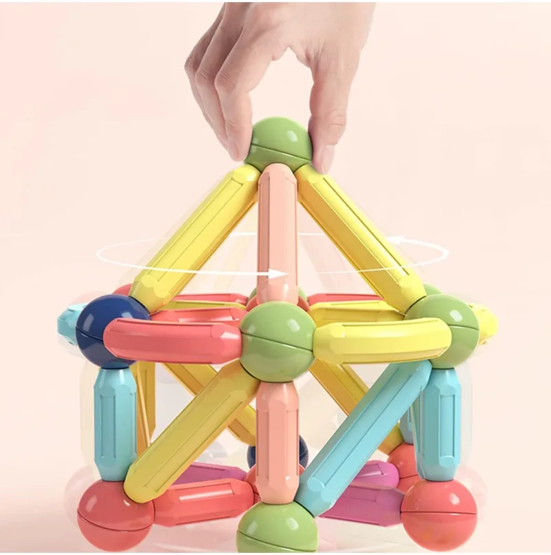 Magnetinis konstruktorius MalPlay, 45 detalės · 2