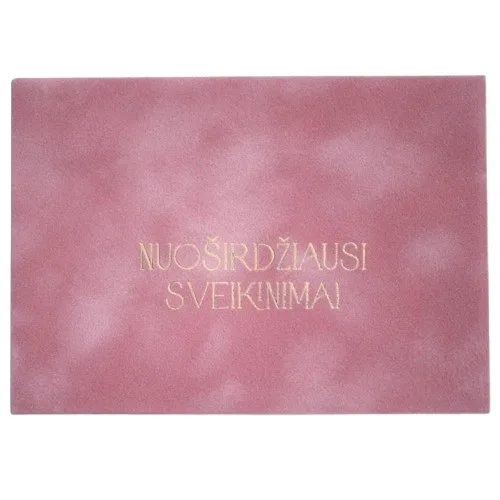 Vokelis pinigams "Nuoširdžiausi svekinimai" Pelenų rožė — 11.4 x 16.2 cm