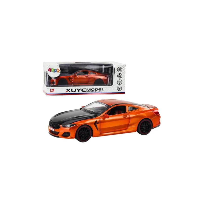 Sportinis automobilis Metalinė frikcinė pavara Atveriami elementai 1:24 Oranžinė · 1