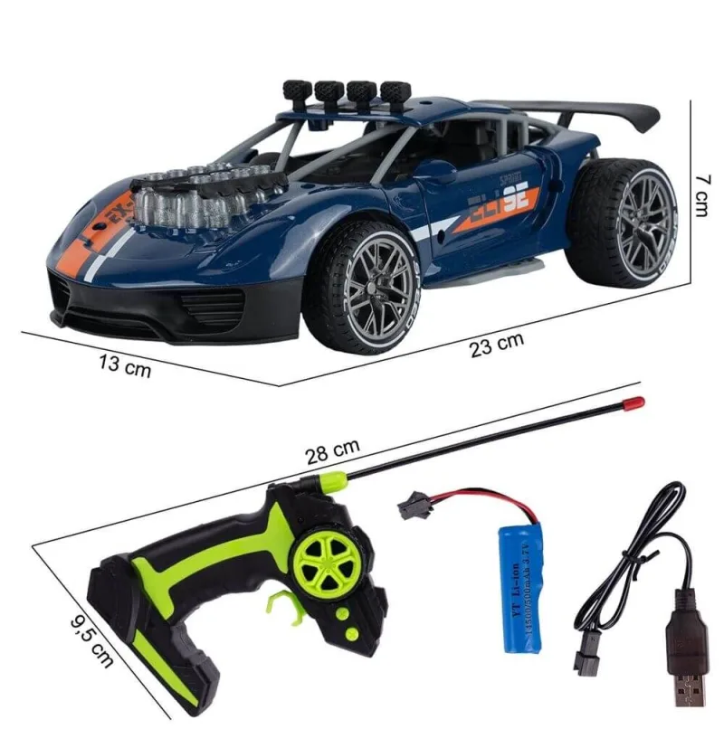 Nuotoliniu būdu valdomas metalinis automobilis 1:16, RC · 2
