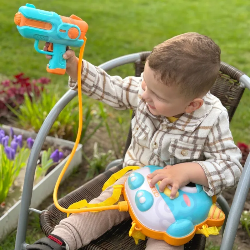 WOOPIE vandens pistoletas su kuprine UFO MONSTER - 2,1 l talpos · 2