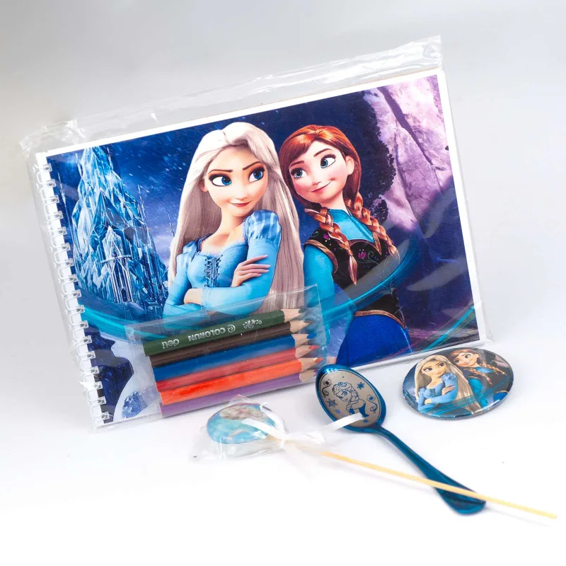 „Frozen“ (Ledo šalies) kūrybinis rinkinys su vaikams - spalvinimo knygelė ir pieštukai
