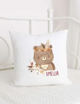 Vaikiška dekoratyvinė pagalvėlė „Boho meška“