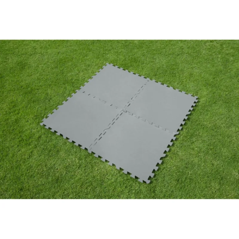 Putų kilimėlis sodo baseinui BESTWAY, pilkos spalvos, 9 vnt, 50x50 cm · 3