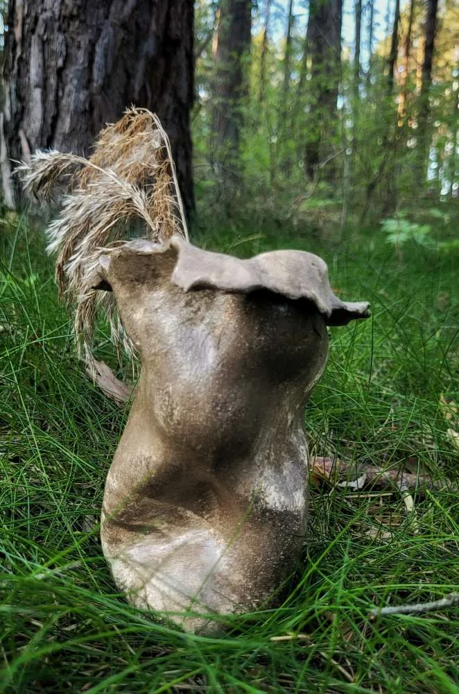 Keramikinė (molinė) rankų darbo vaza