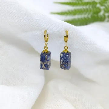 Auskarai su rugiagėlėmis