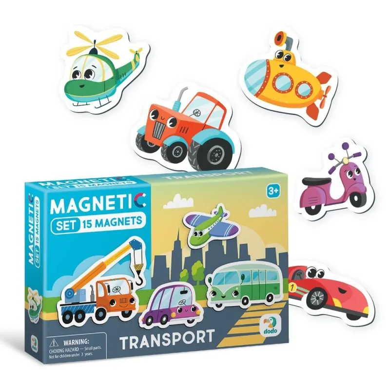 Edukacinis magnetinis žaidimas - dėlionė Transportas 1 · 1