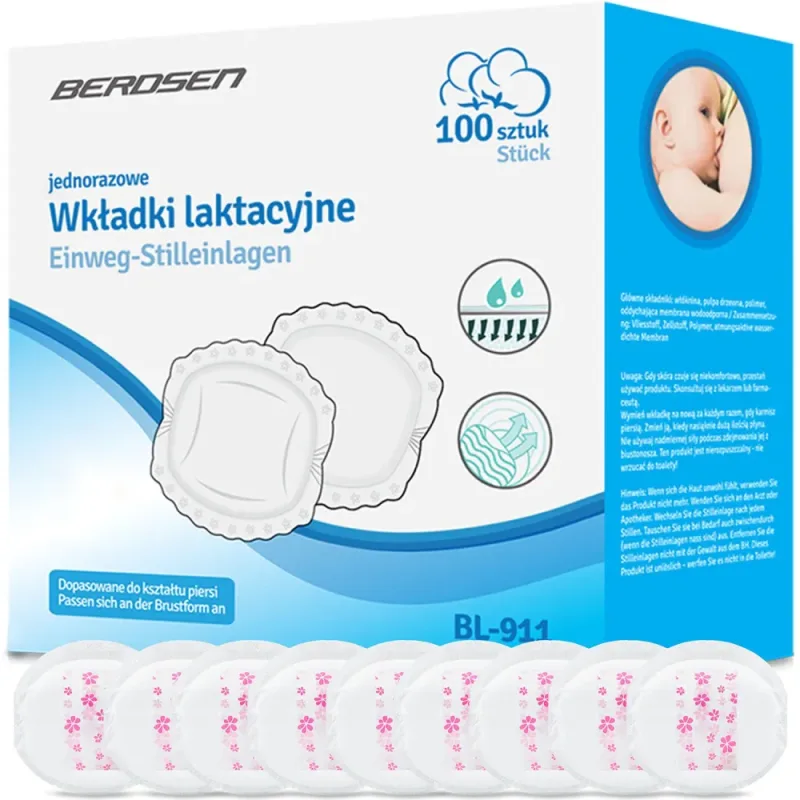 Vienkartiniai įklotai į liemenėlę - itin sugeriantys Berdsen BL-911 · 1
