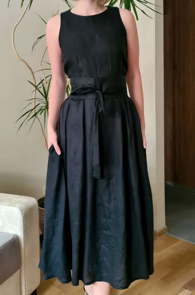 Elegantiška lininė suknelė VAKARAS