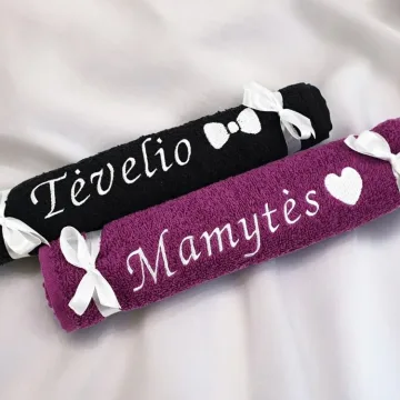 Siuvinėti rankšluostėliai „Mamytės ir Tėvelio“ (30x50)