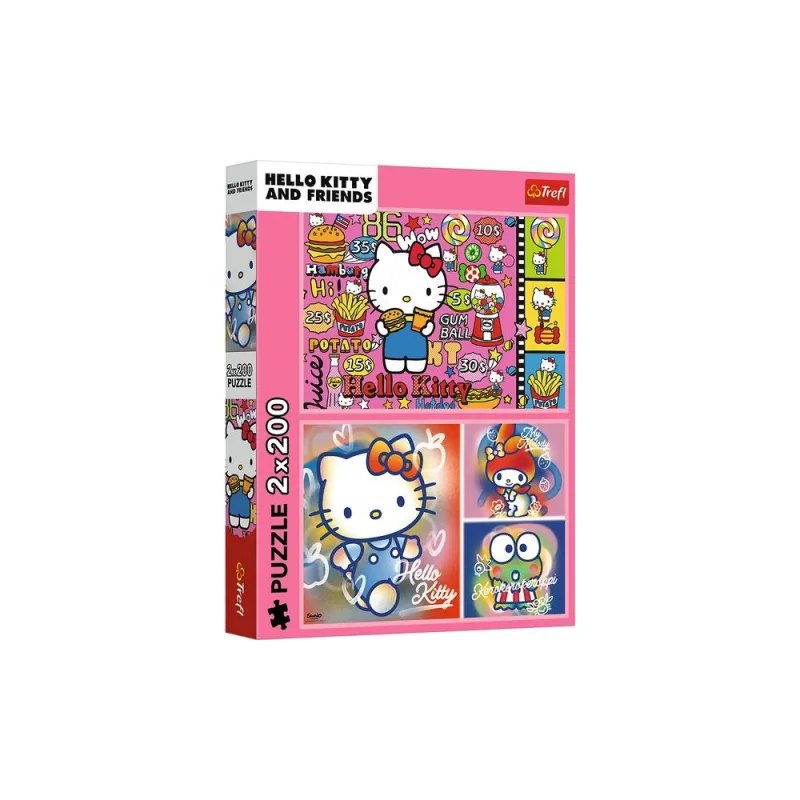 Dėlionė - 2x200 - Hello Kitty ir draugai - Hello Kitty 13336 · 1