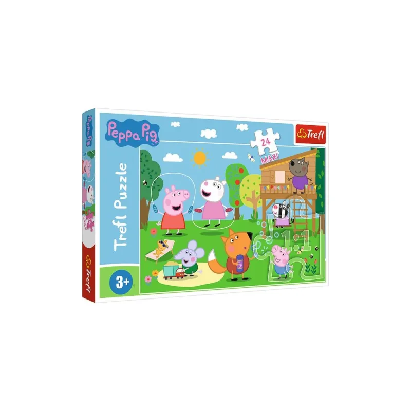 Dėlionė – 24 „Maxi“ – Žaidimai pievoje – Peppa Pig – Trefl 14342 · 1