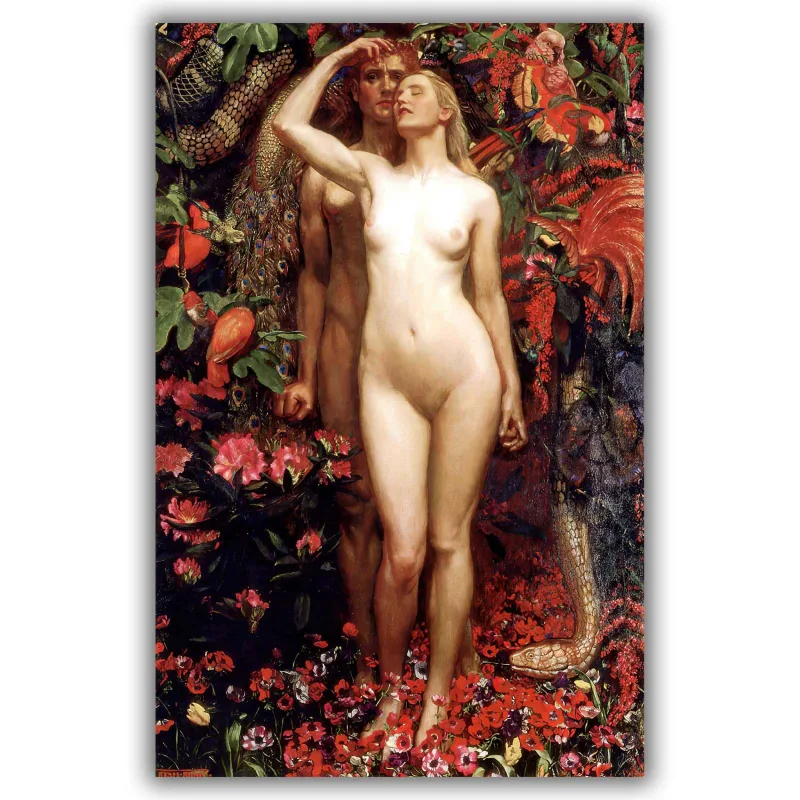 Reprodukcija „Moteris, vyras ir gyvatė“, Byam Shaw