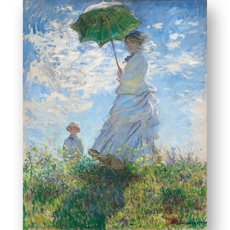 Reprodukcija „Moteris su skėčiu“, Claude Monet (1875)