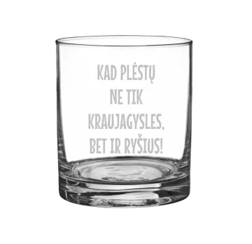 Stiklinė taurė „Kad plėstų ne tik kraujagysles“ (300ml)