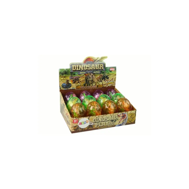 Didelis dinozaurų kiaušinis 2 dinozaurų kiaušinių figūrėlės 9 cm · 3