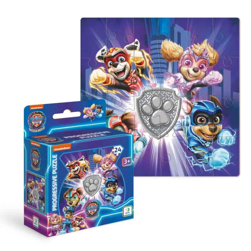 Edukacinė dėlionė Paw Patrol Mighty heros 24 pcs · 1