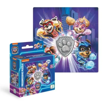 Edukacinė dėlionė Paw Patrol Mighty heros 24 pcs