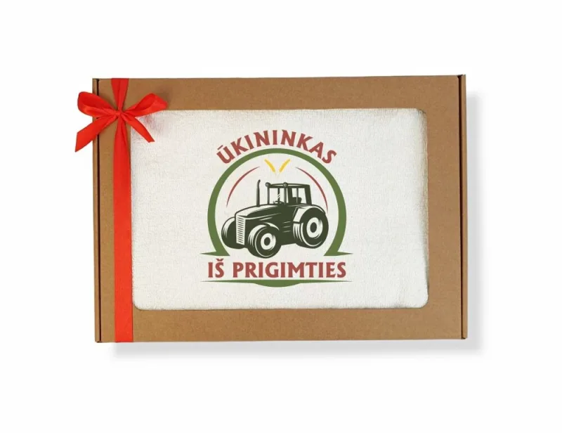 Siuvinėtas rankšluostis „Ūkininkas iš prigimties“