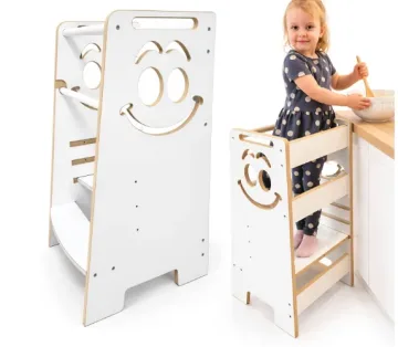 Reguliuojamas virtuvės pagalbininkas vaikams Kitchen Helper, baltas