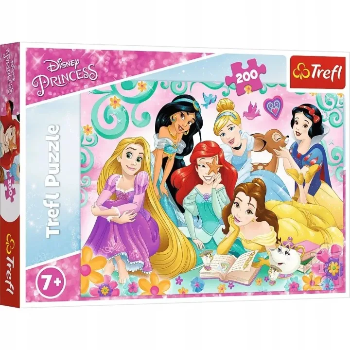 Dėlionė „200 detalių – Linksmasis Disney princesių pasaulis“ Trefl · 1