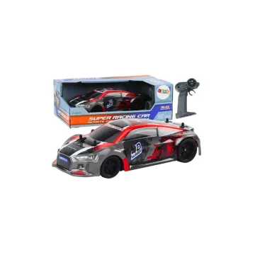Nuotoliniu būdu valdomas RC automobilis 1:18 Guminiai drifto ratai Raudonas