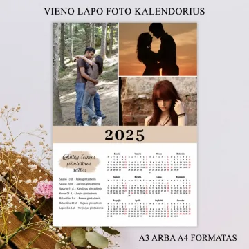 Vieno lapo foto kalendorius (VLK-47)