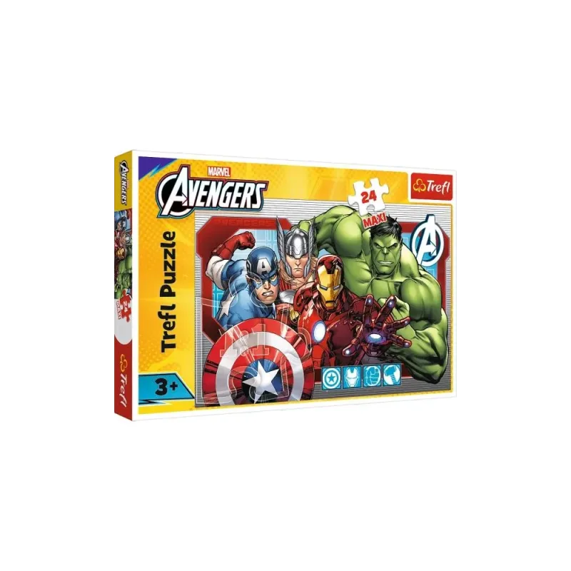 Dėlionė 24 Maxi - Visada teisus - Disney Marvel The Avengers Trefl 14378 · 1