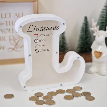 Taupyklė raidė (A-Ž) su metrikėliais