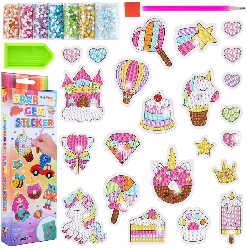 Deimantinės mozaikos rinkinys, 23 lipdukai · 1