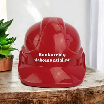 Apsauginis šalmas „Konkurentų atakoms atlaikyti“