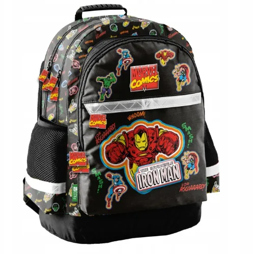 PASO Iron Man mokyklinė kuprinė berniukams · 1